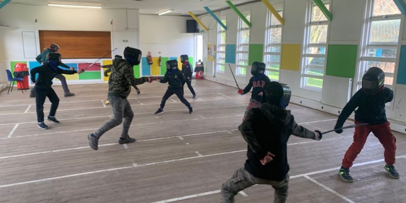 Scouts and Cubs learn to fence